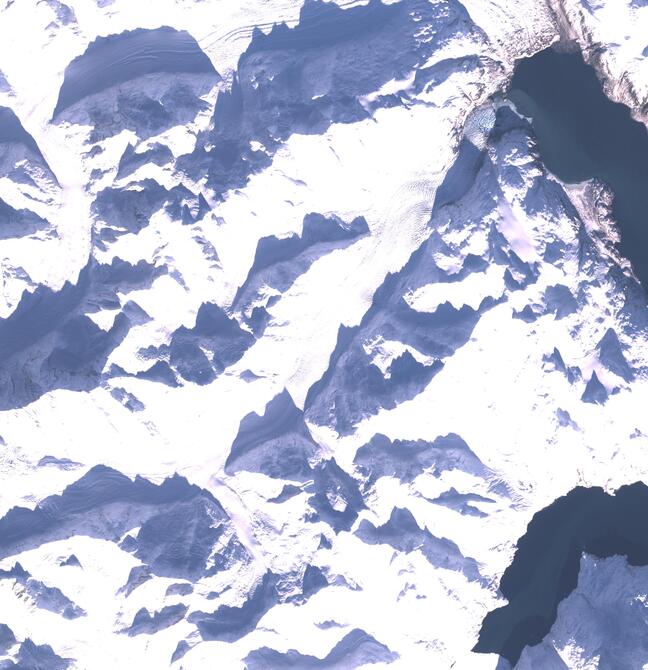 Aerial view of Margerie Glacier