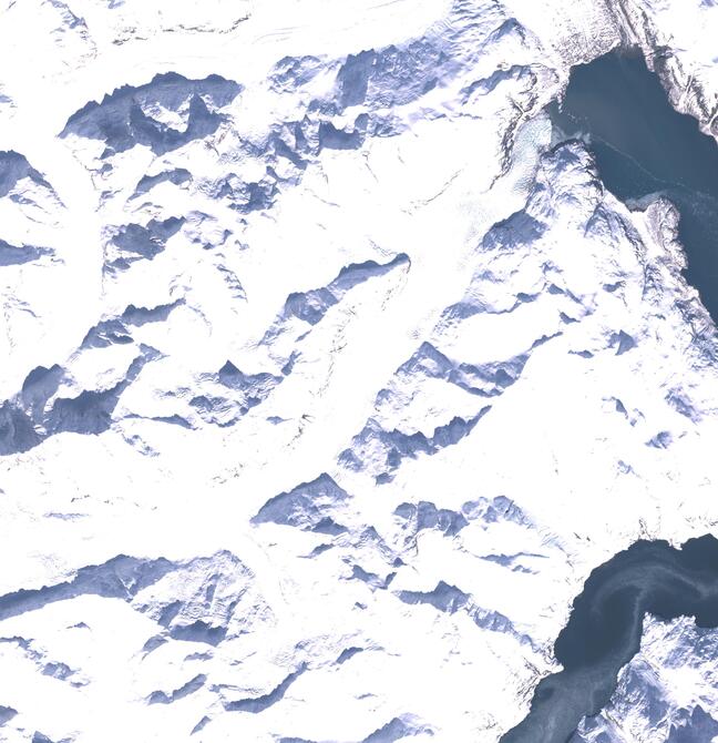 Aerial view of Margerie Glacier
