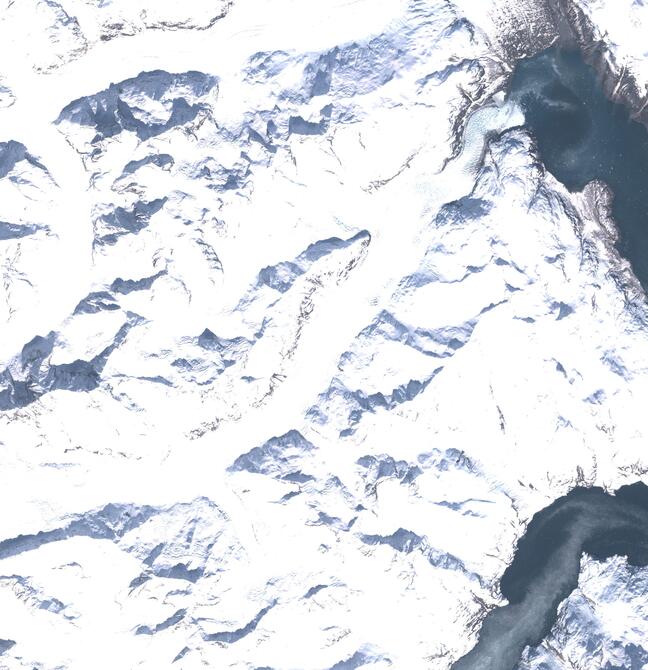 Aerial view of Margerie Glacier