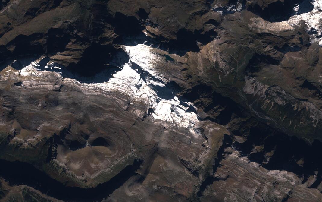 Aerial view of Monte Perdido