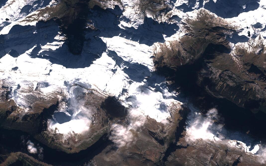 Aerial view of Monte Perdido