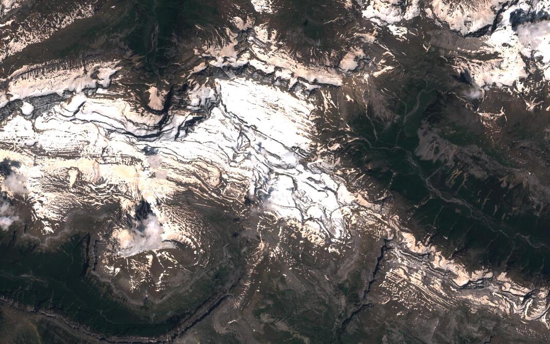 Aerial view of Monte Perdido