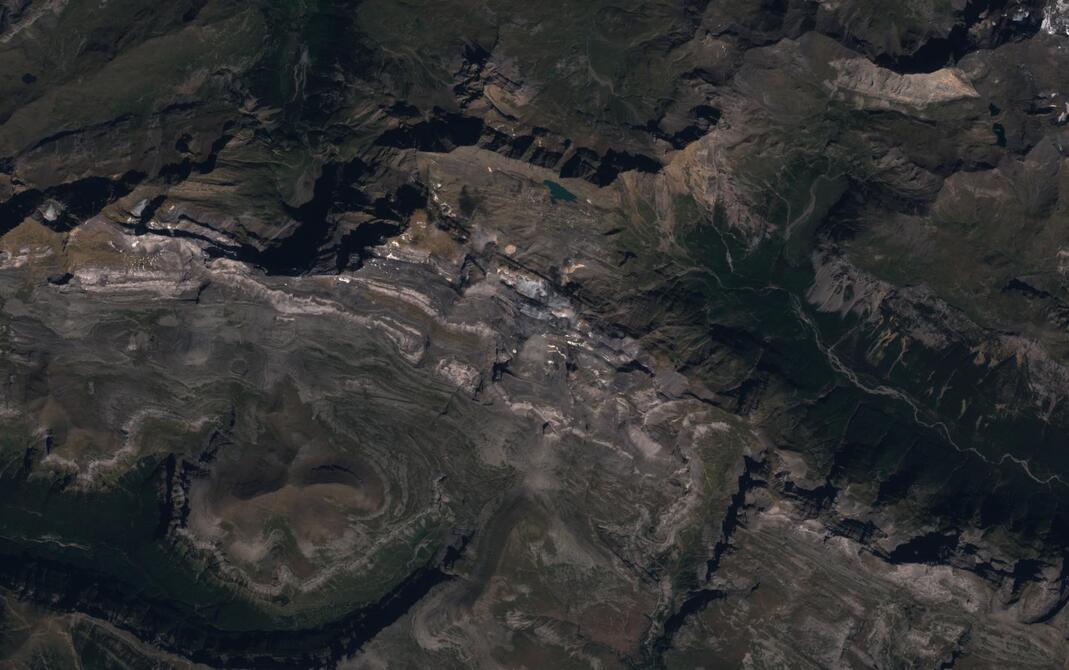 Aerial view of Monte Perdido