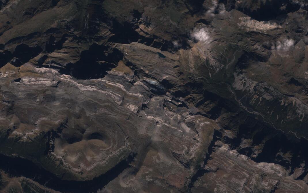 Aerial view of Monte Perdido