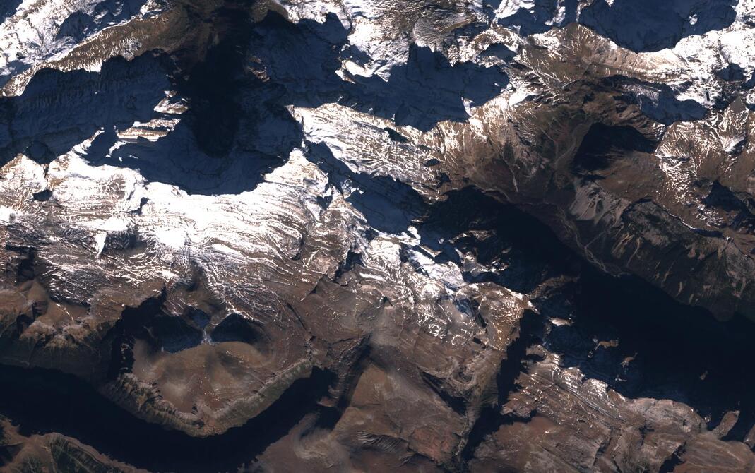 Aerial view of Monte Perdido