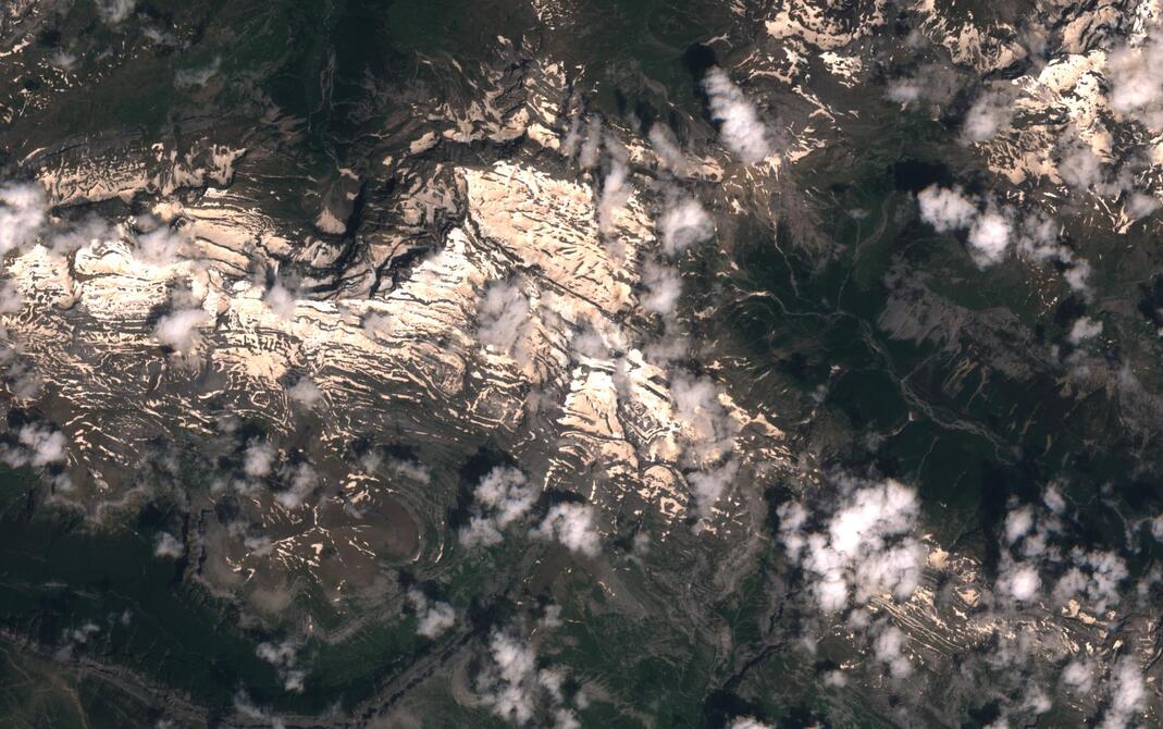 Aerial view of Monte Perdido