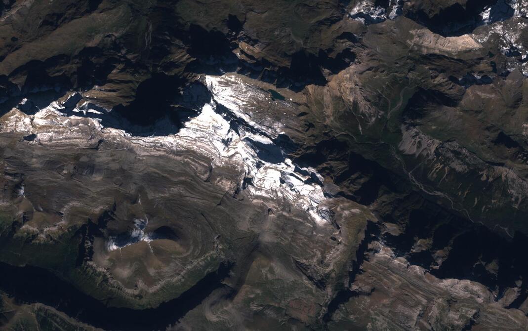 Aerial view of Monte Perdido