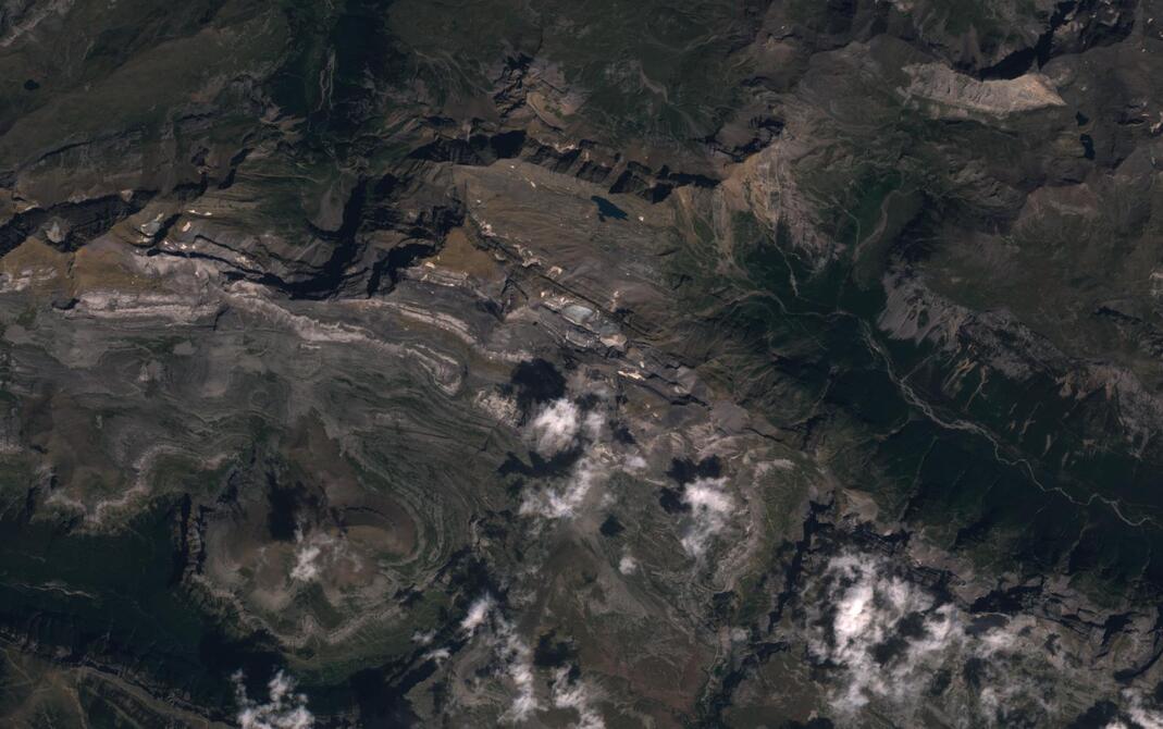 Aerial view of Monte Perdido