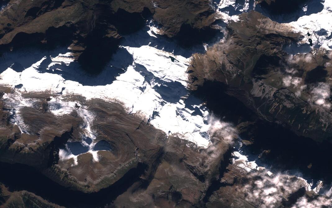 Aerial view of Monte Perdido