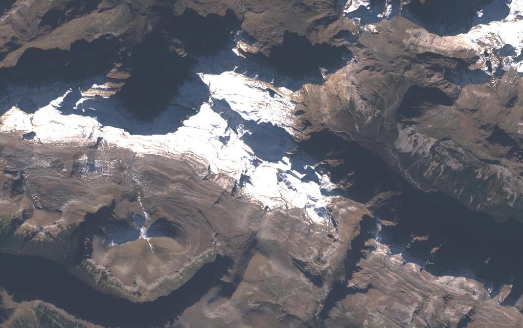 Aerial view of Monte Perdido