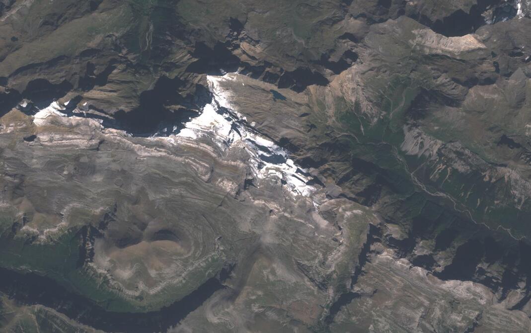 Aerial view of Monte Perdido