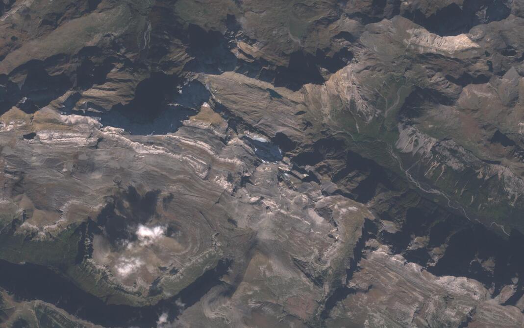 Aerial view of Monte Perdido