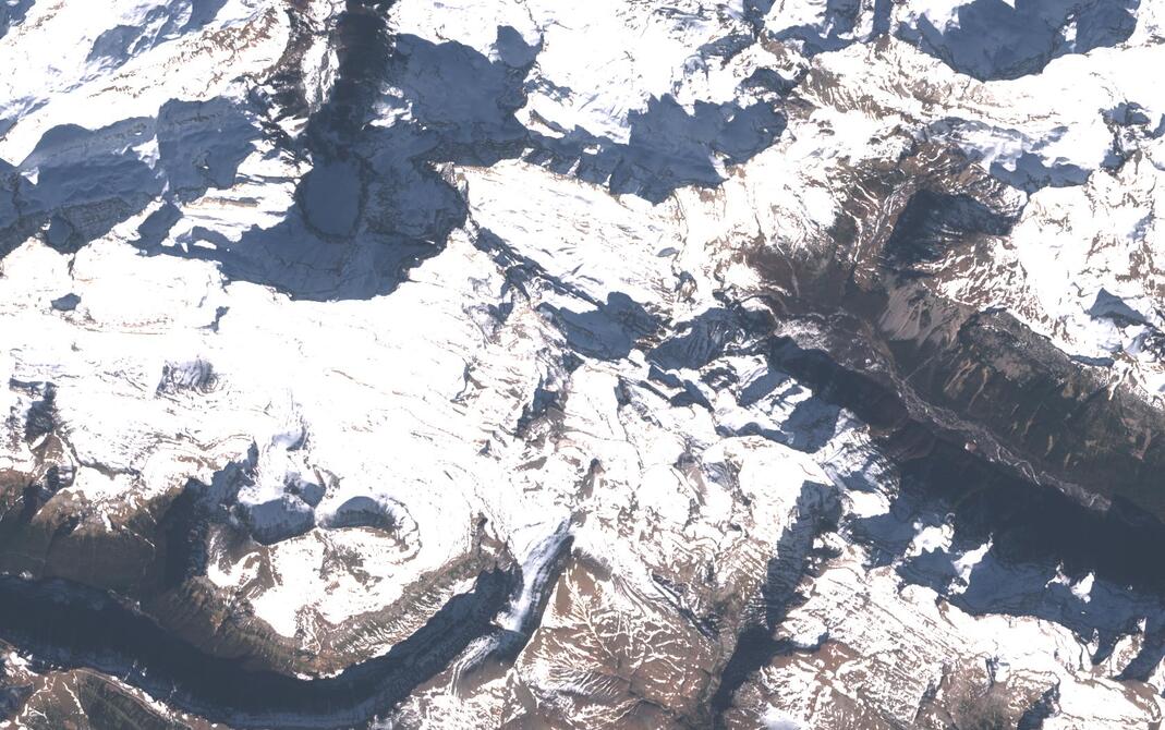 Aerial view of Monte Perdido