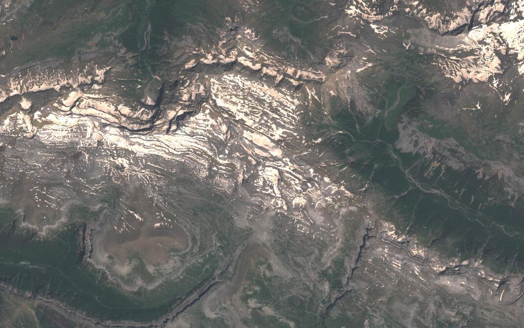 Aerial view of Monte Perdido