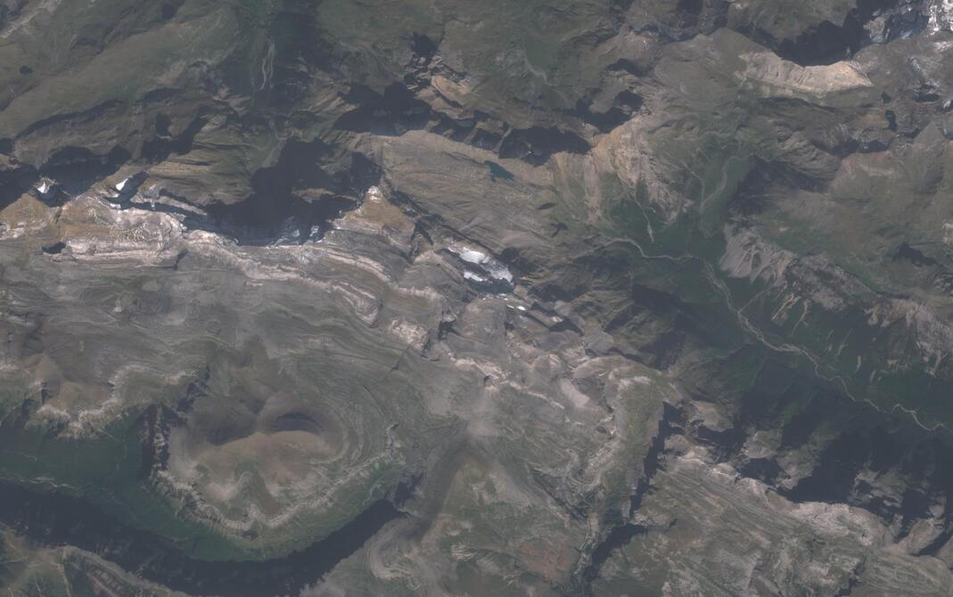 Aerial view of Monte Perdido