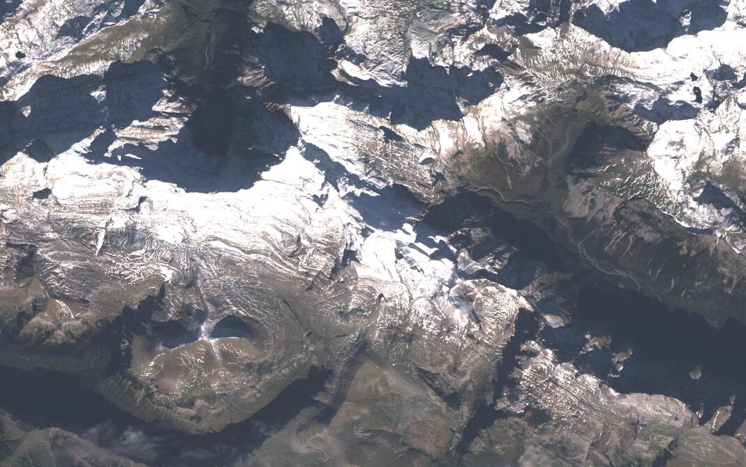 Aerial view of Monte Perdido