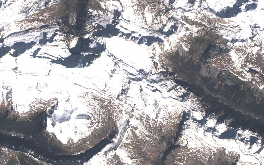 Aerial view of Monte Perdido