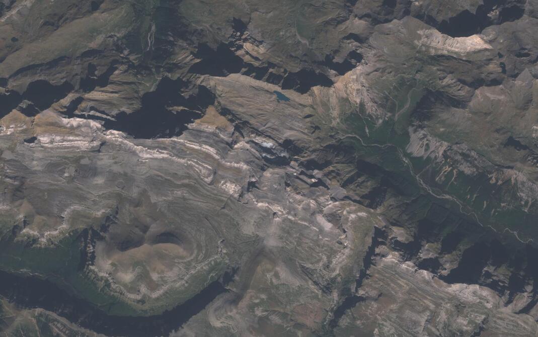 Aerial view of Monte Perdido