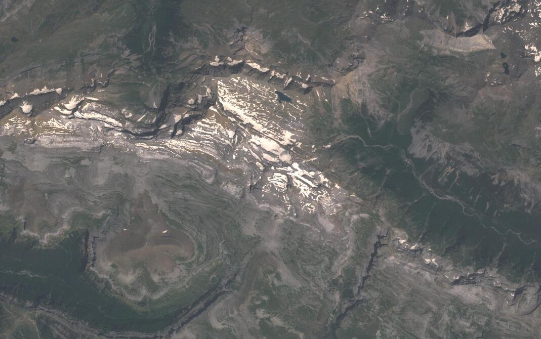 Aerial view of Monte Perdido