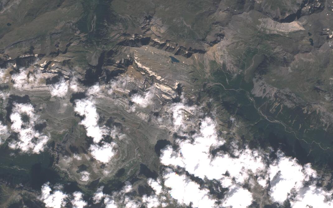 Aerial view of Monte Perdido