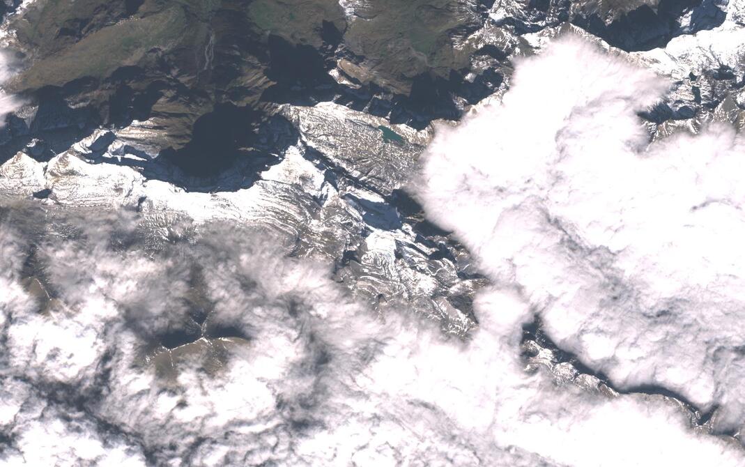 Aerial view of Monte Perdido