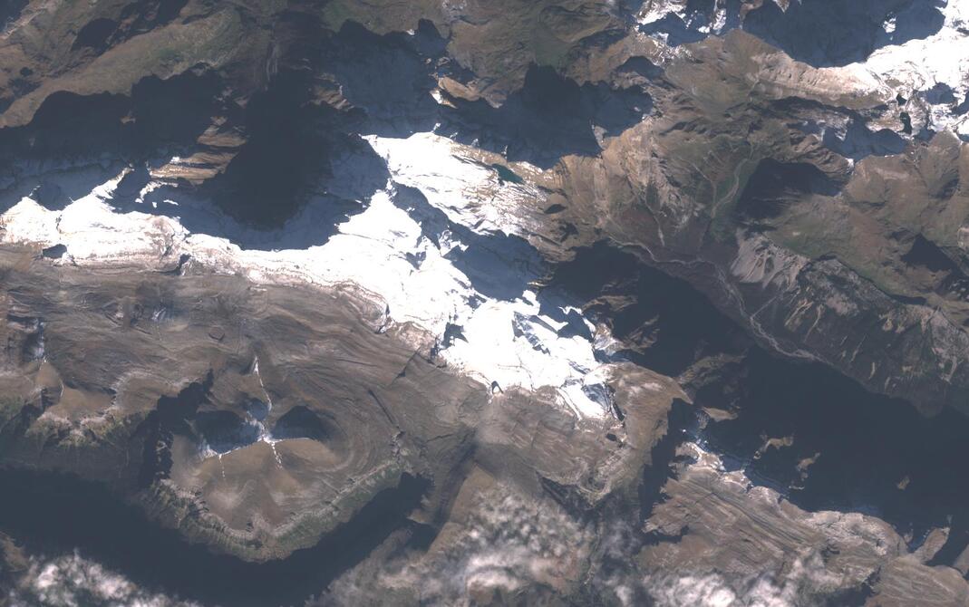 Aerial view of Monte Perdido