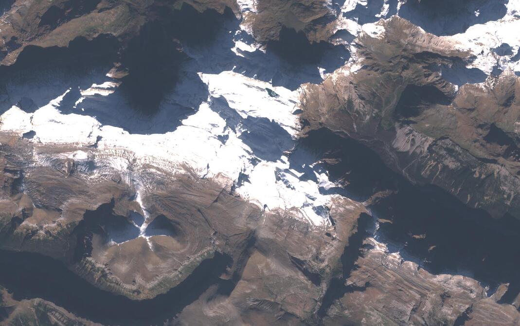 Aerial view of Monte Perdido