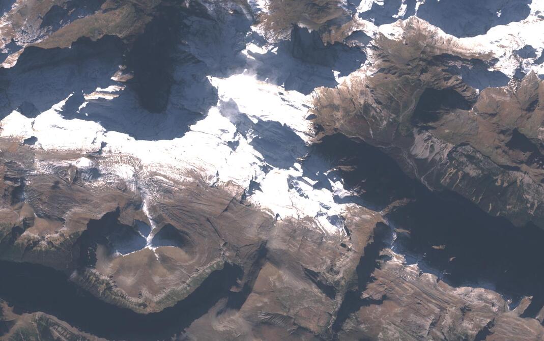 Aerial view of Monte Perdido