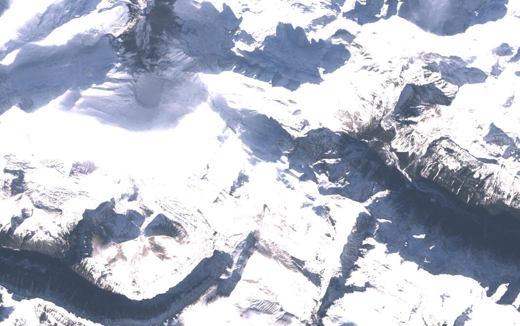 Aerial view of Monte Perdido