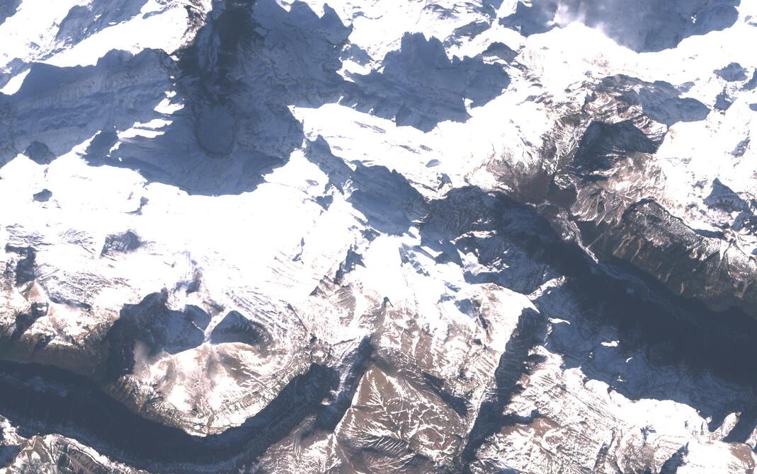 Aerial view of Monte Perdido