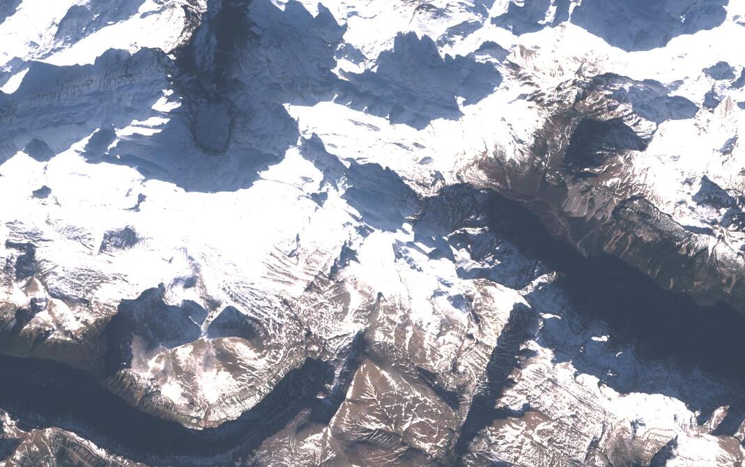 Aerial view of Monte Perdido