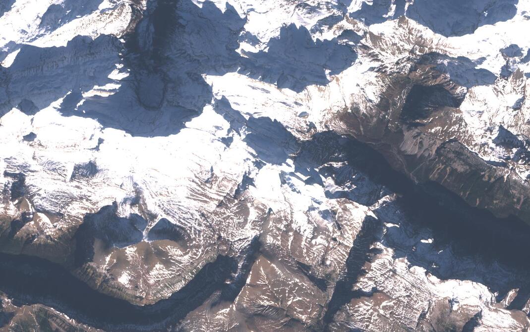 Aerial view of Monte Perdido