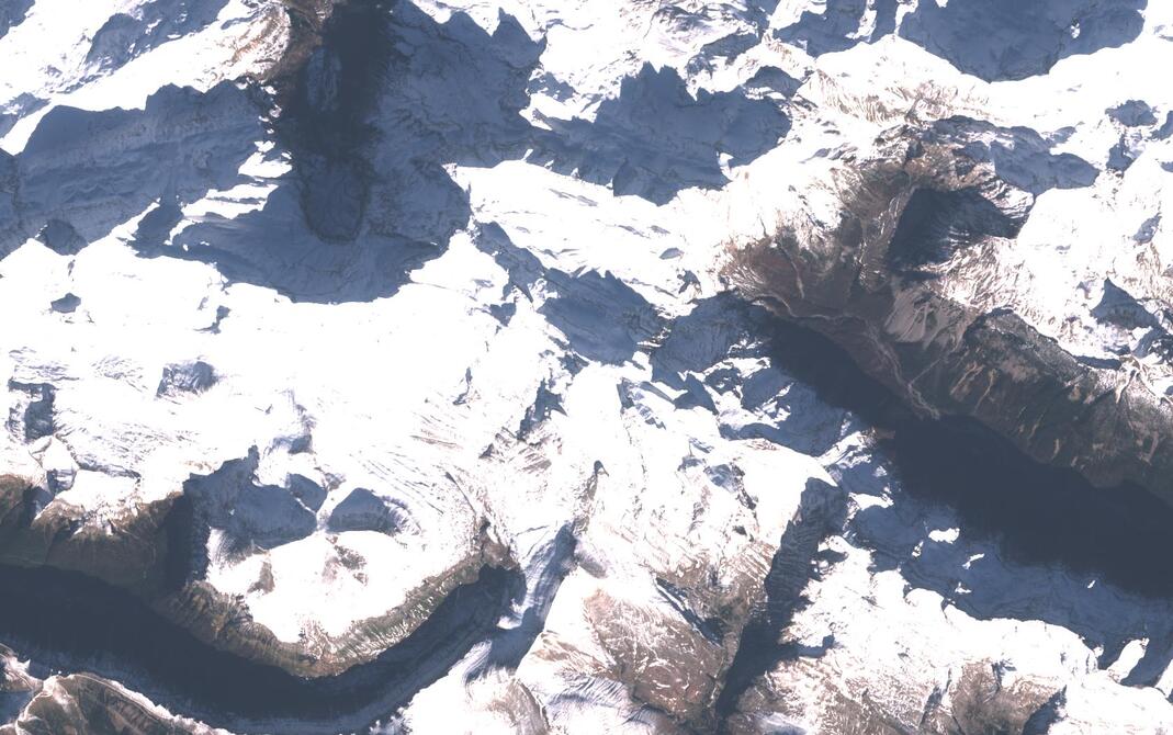 Aerial view of Monte Perdido