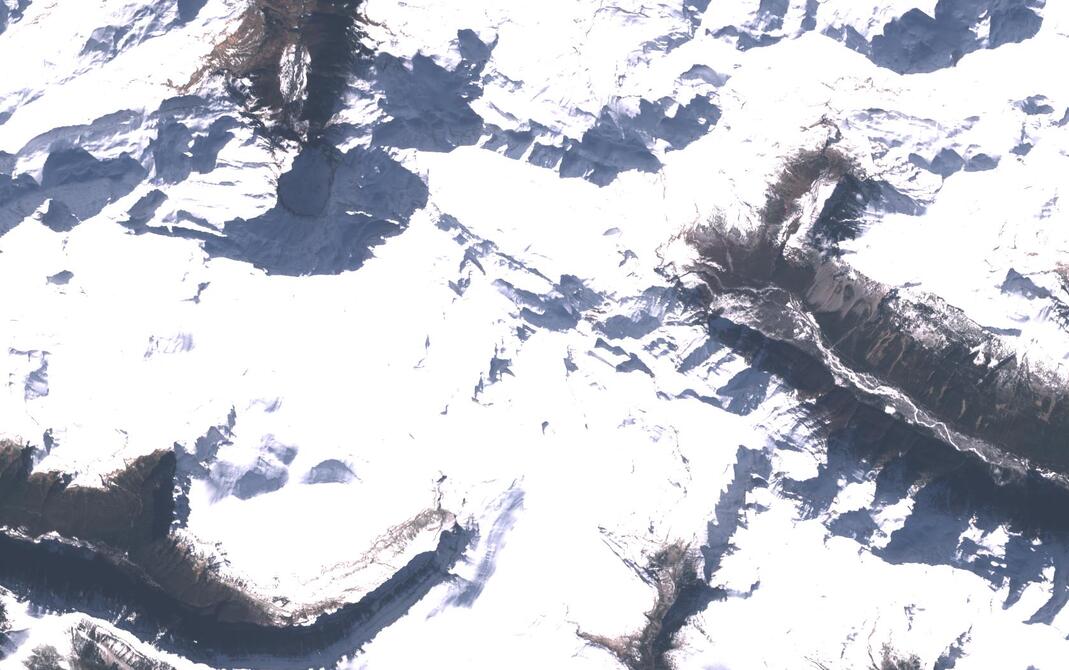 Aerial view of Monte Perdido