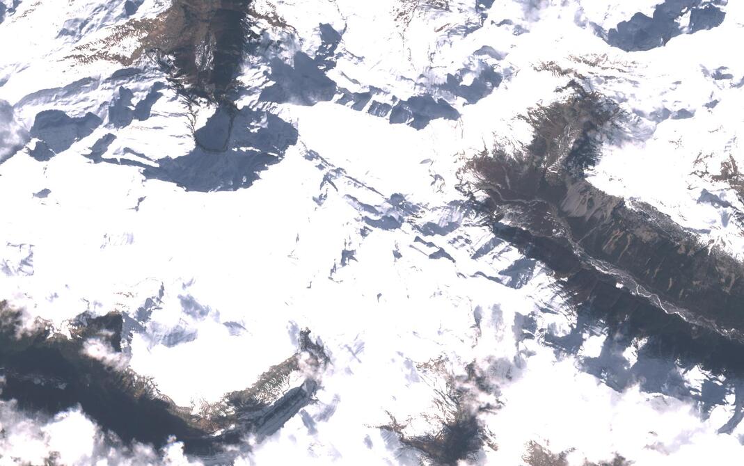 Aerial view of Monte Perdido