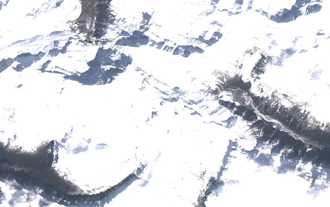 Aerial view of Monte Perdido