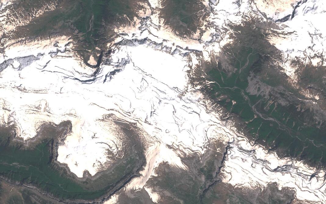 Aerial view of Monte Perdido