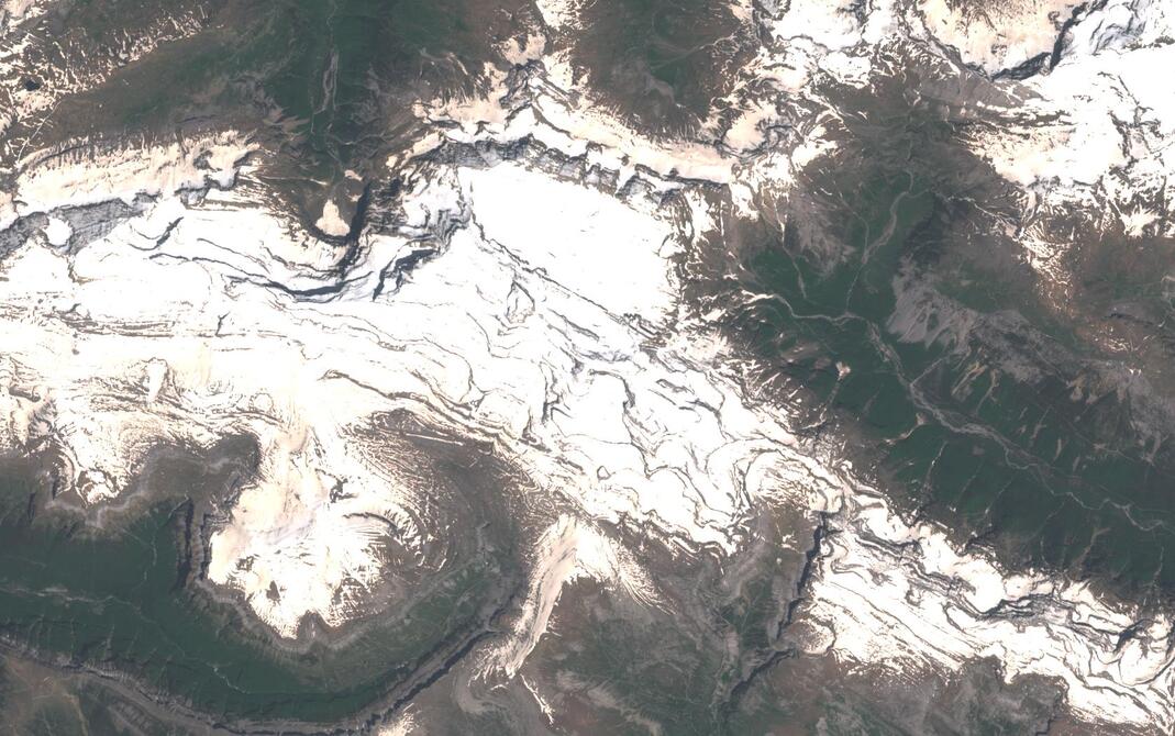 Aerial view of Monte Perdido