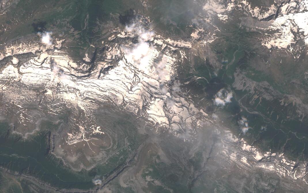 Aerial view of Monte Perdido