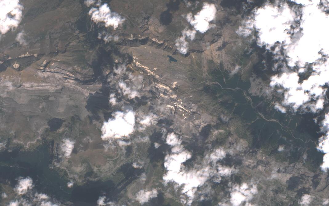Aerial view of Monte Perdido