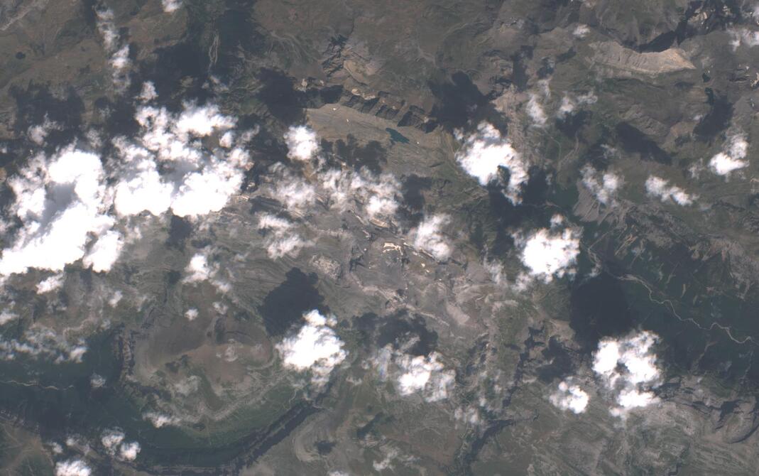 Aerial view of Monte Perdido