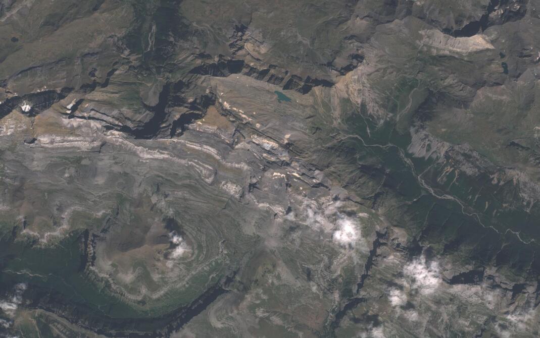 Aerial view of Monte Perdido