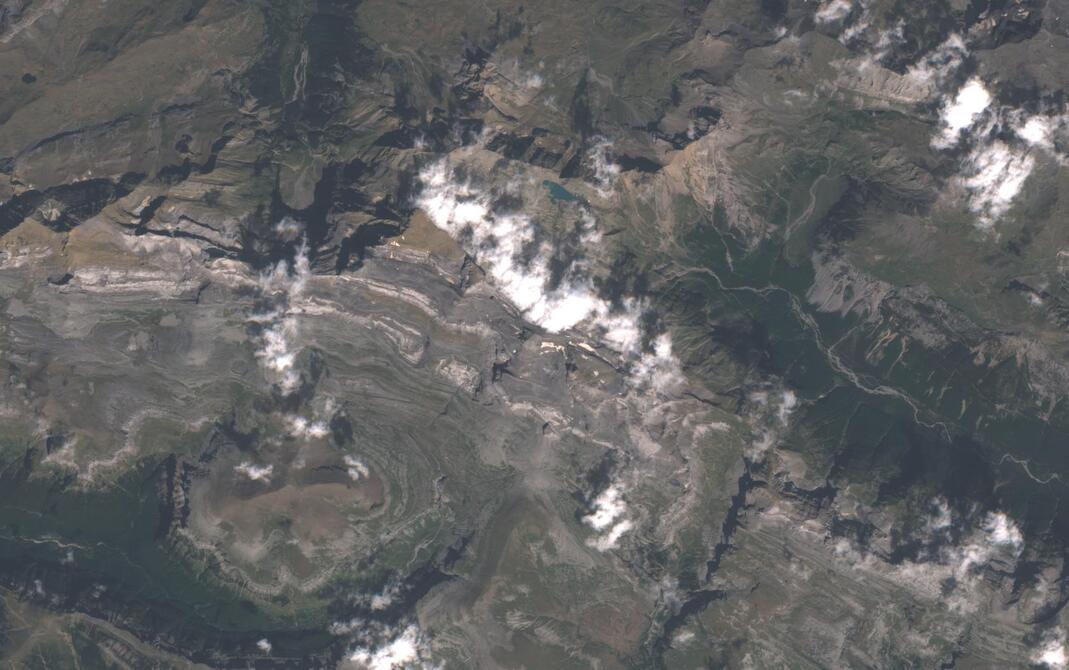 Aerial view of Monte Perdido