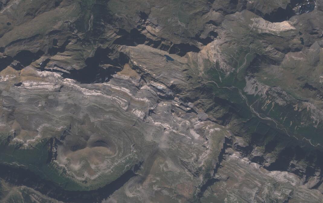 Aerial view of Monte Perdido