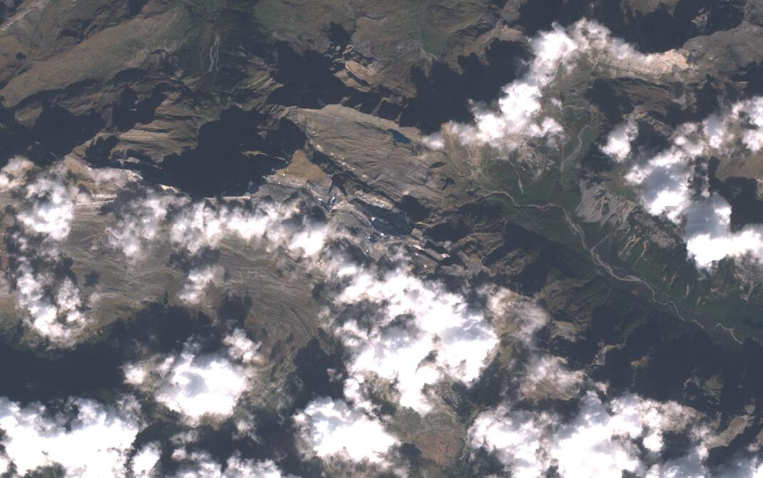 Aerial view of Monte Perdido