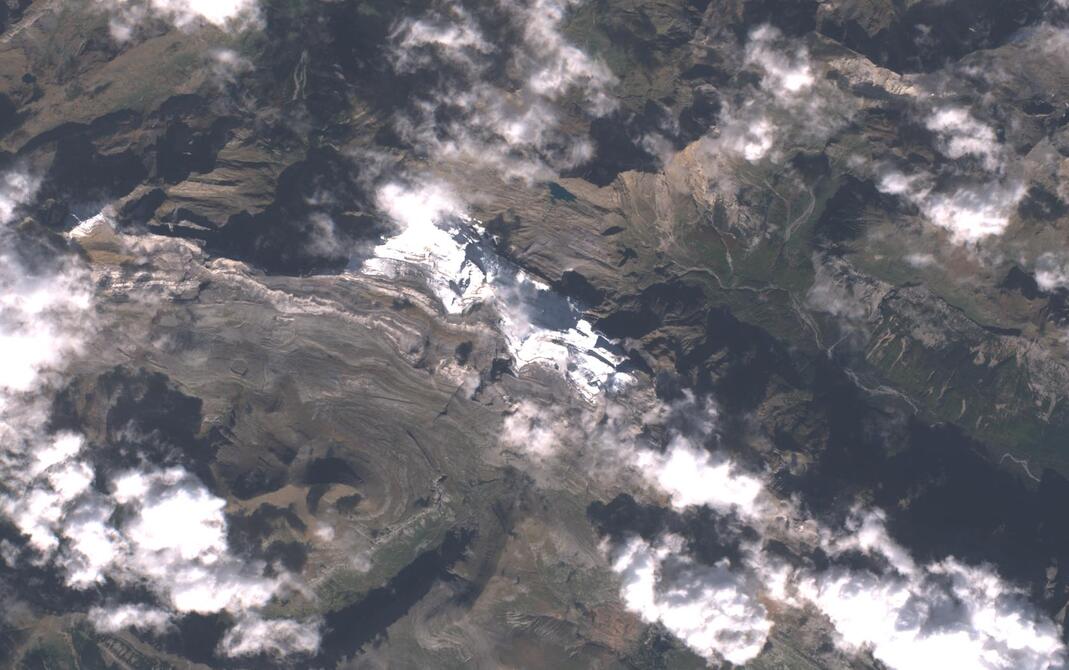 Aerial view of Monte Perdido