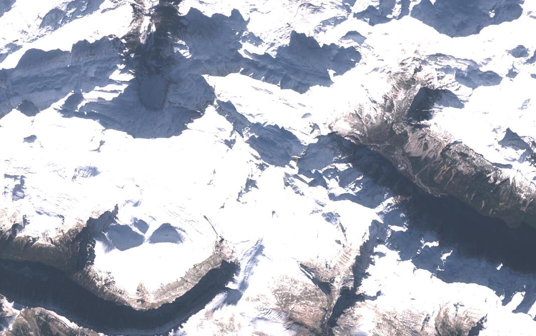 Aerial view of Monte Perdido