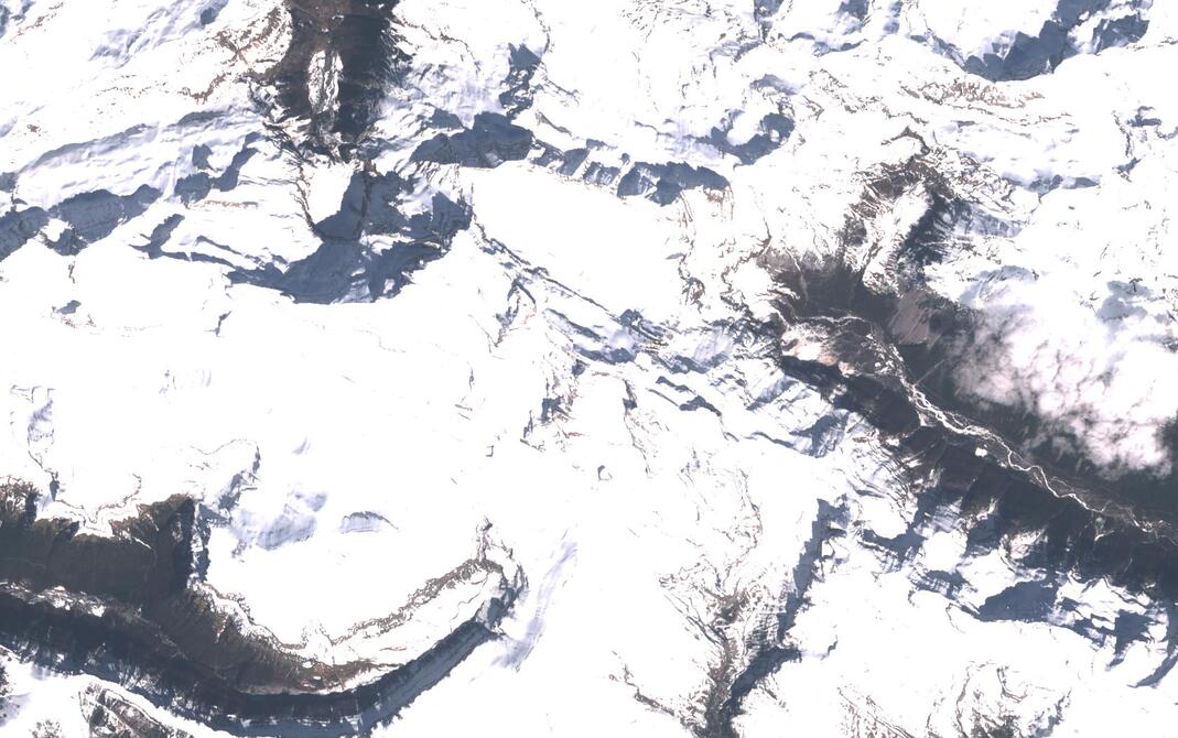 Aerial view of Monte Perdido