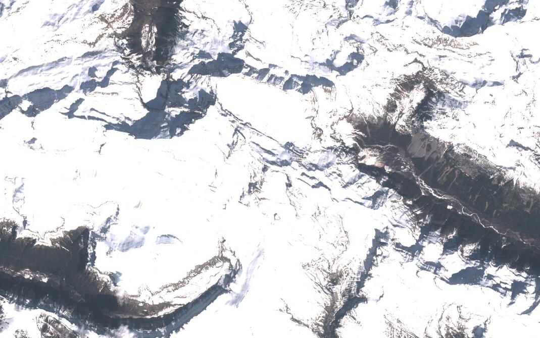 Aerial view of Monte Perdido
