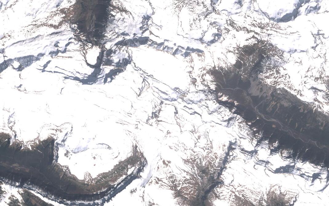 Aerial view of Monte Perdido
